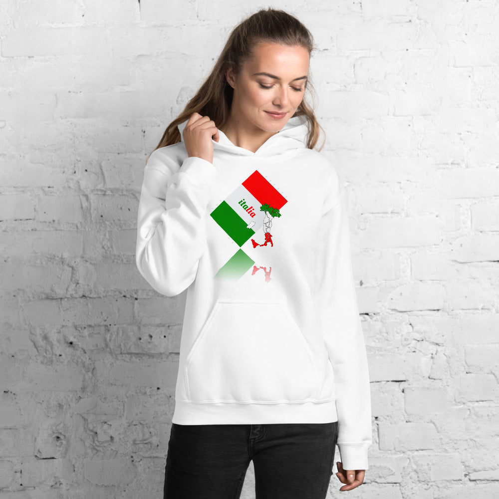 Elegant Italia - Italy Flag And Map Unisex Soft Feel Heavy Blend Hoodie TeeSpect