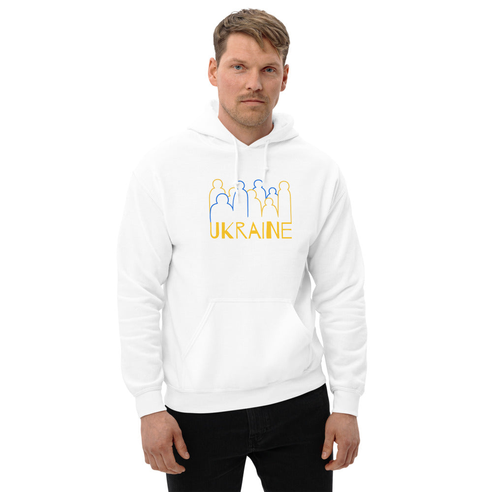 Ukraine Crowd Unisex Heavy Blend Hoodie TeeSpect