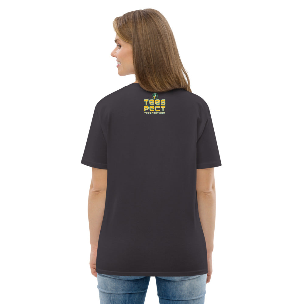 Happy Holiday Tweet Blue Unisex Organic Cotton T-Shirt TeeSpect