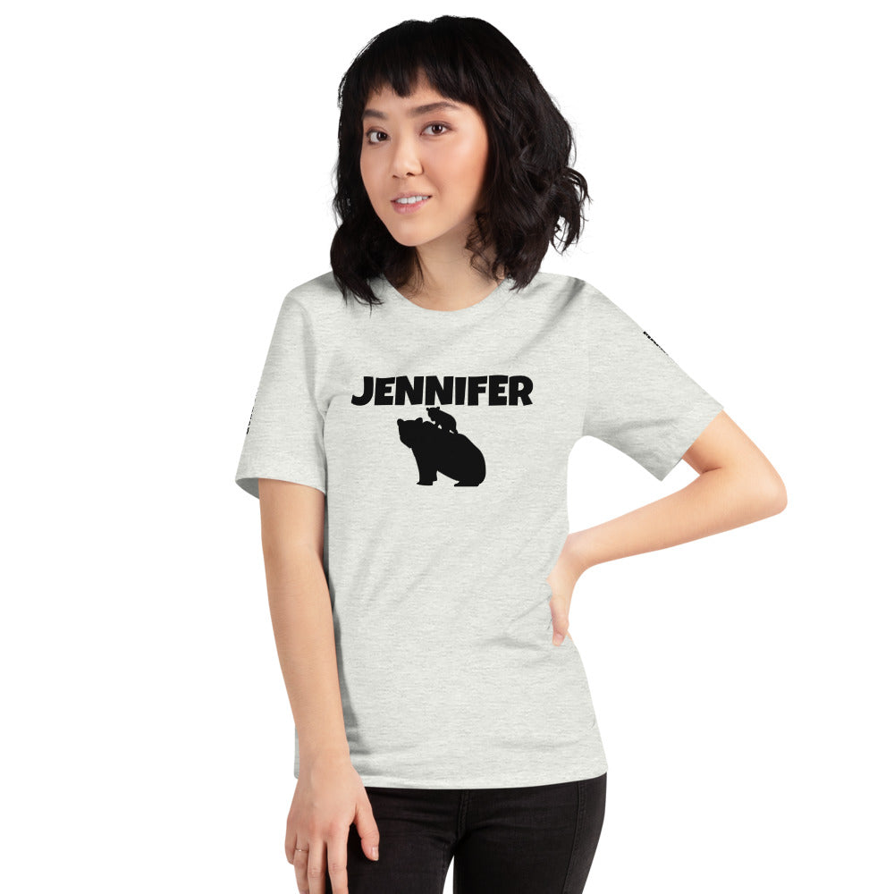Custom Name Bold Mama Bear Personalized Pastel Unisex Short-Sleeve Staple T-Shirt TeeSpect