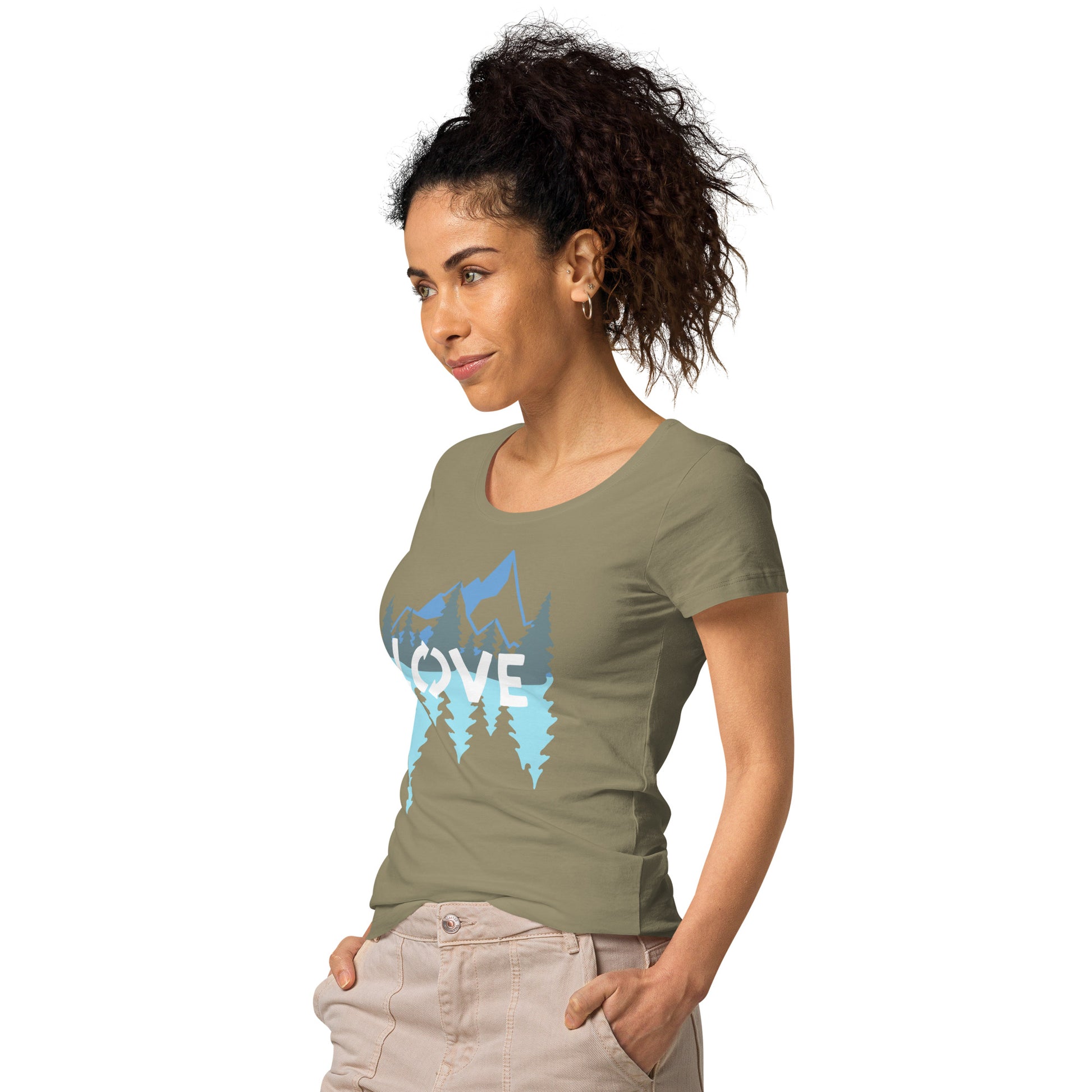 LOVE Nature Mountains Women’s Organic T-Shirt TeeSpect