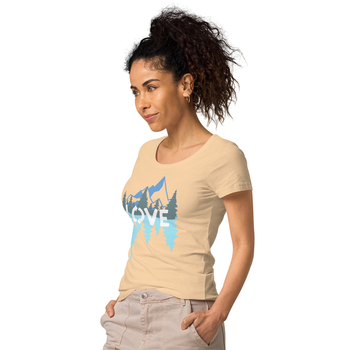 LOVE Nature Mountains Women’s Organic T-Shirt TeeSpect