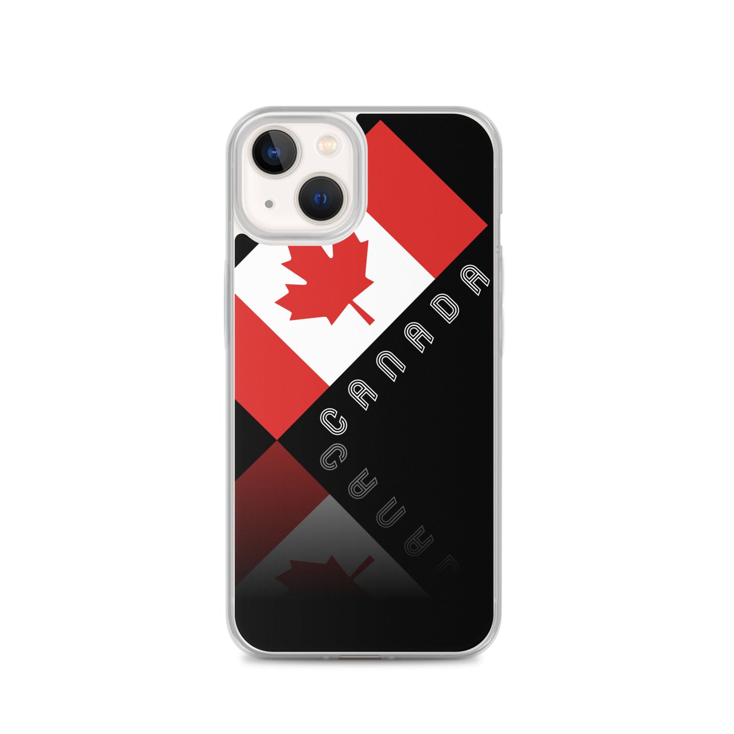 Élégant étui noir pour iPhone Maple Leaf Canada