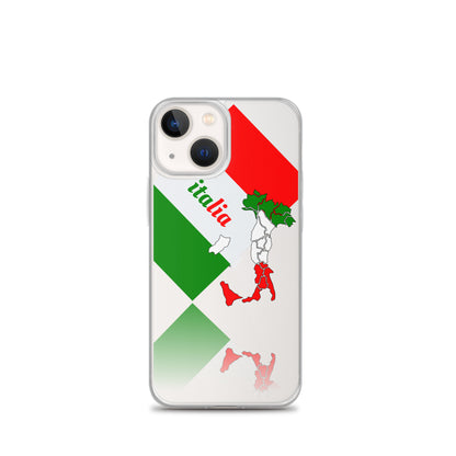Italia élégante - Drapeau de l'Italie et carte claire Coque et skin adhésive iPhone