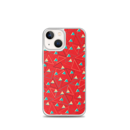 Vinilo o funda para iPhone Rojo confitado triangular