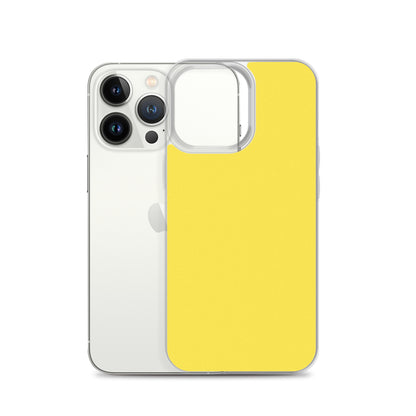 Coque iPhone jaune vif