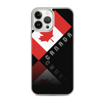 Elegante funda de iPhone Black Maple Leaf Canada