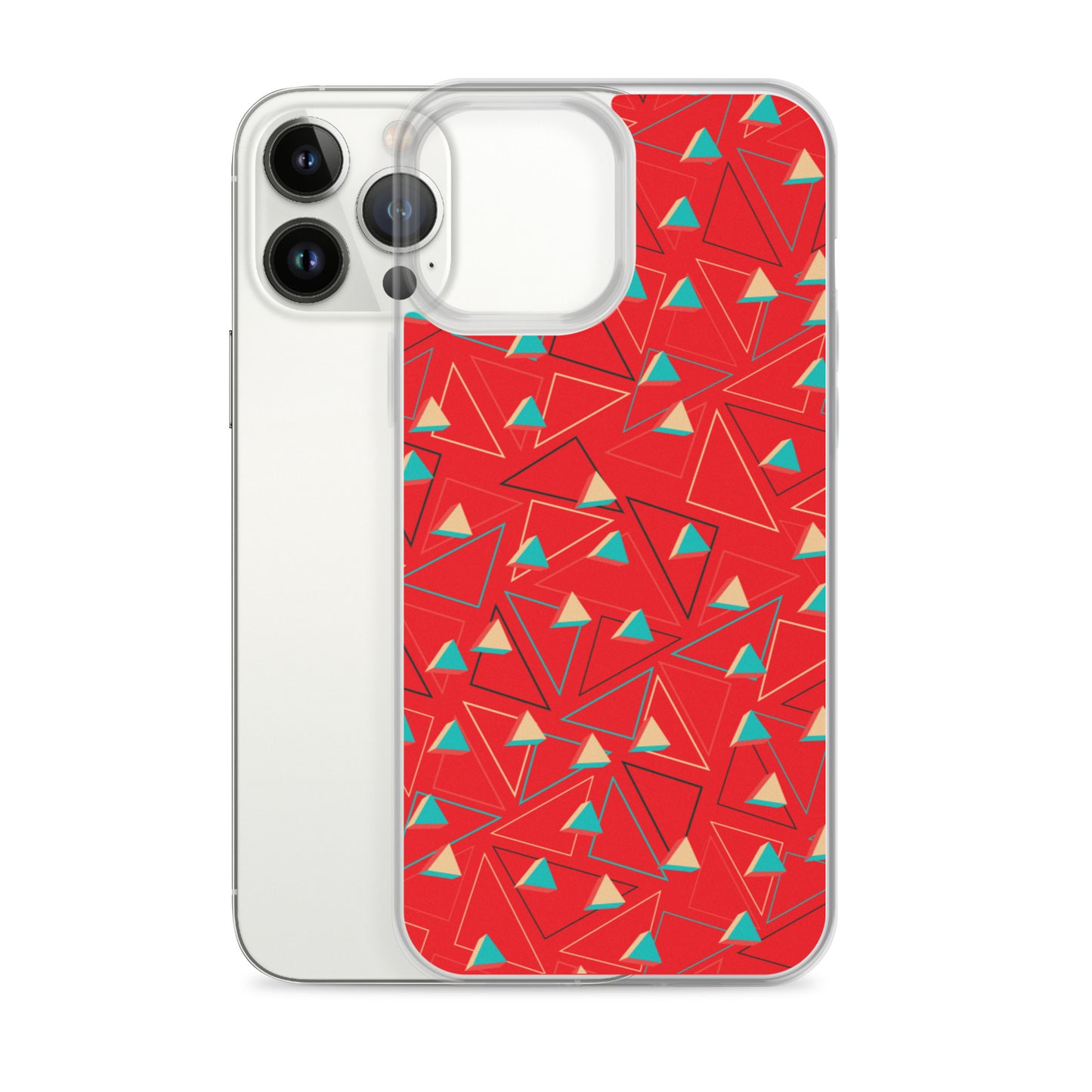 Rouge confit triangulaire Coque et skin adhésive iPhone
