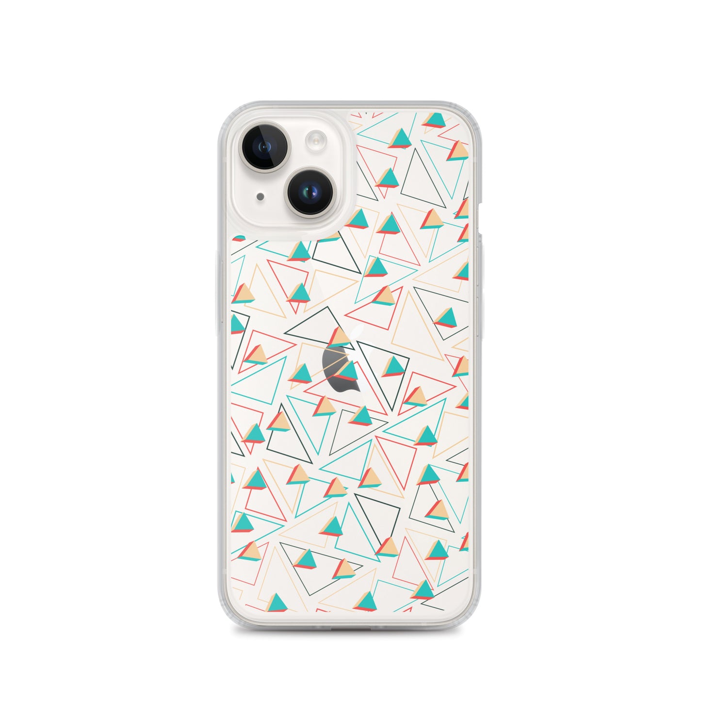 Coque et skin adhésive iPhone transparentes confites triangulaires