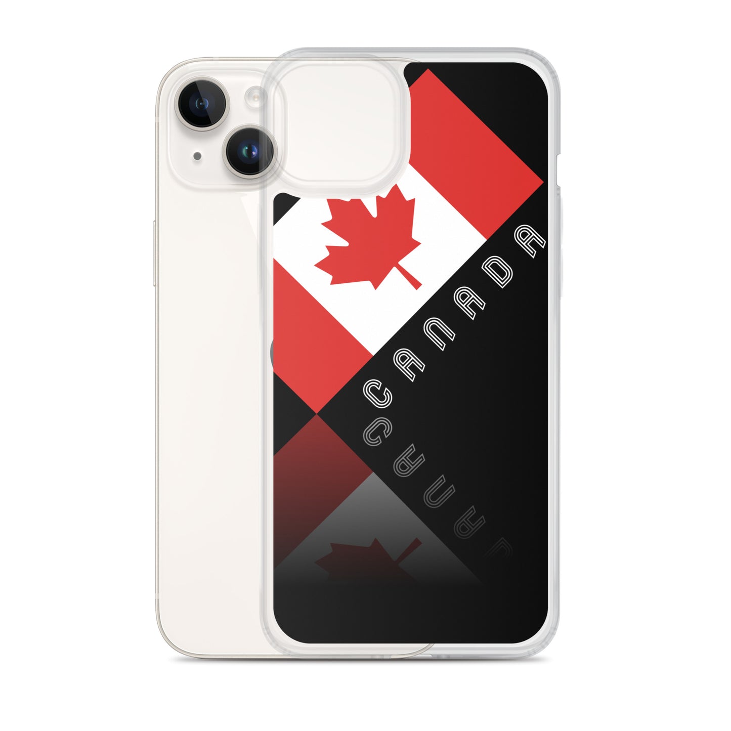 Elegante funda de iPhone Black Maple Leaf Canada