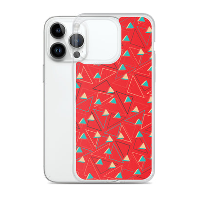 Vinilo o funda para iPhone Rojo confitado triangular