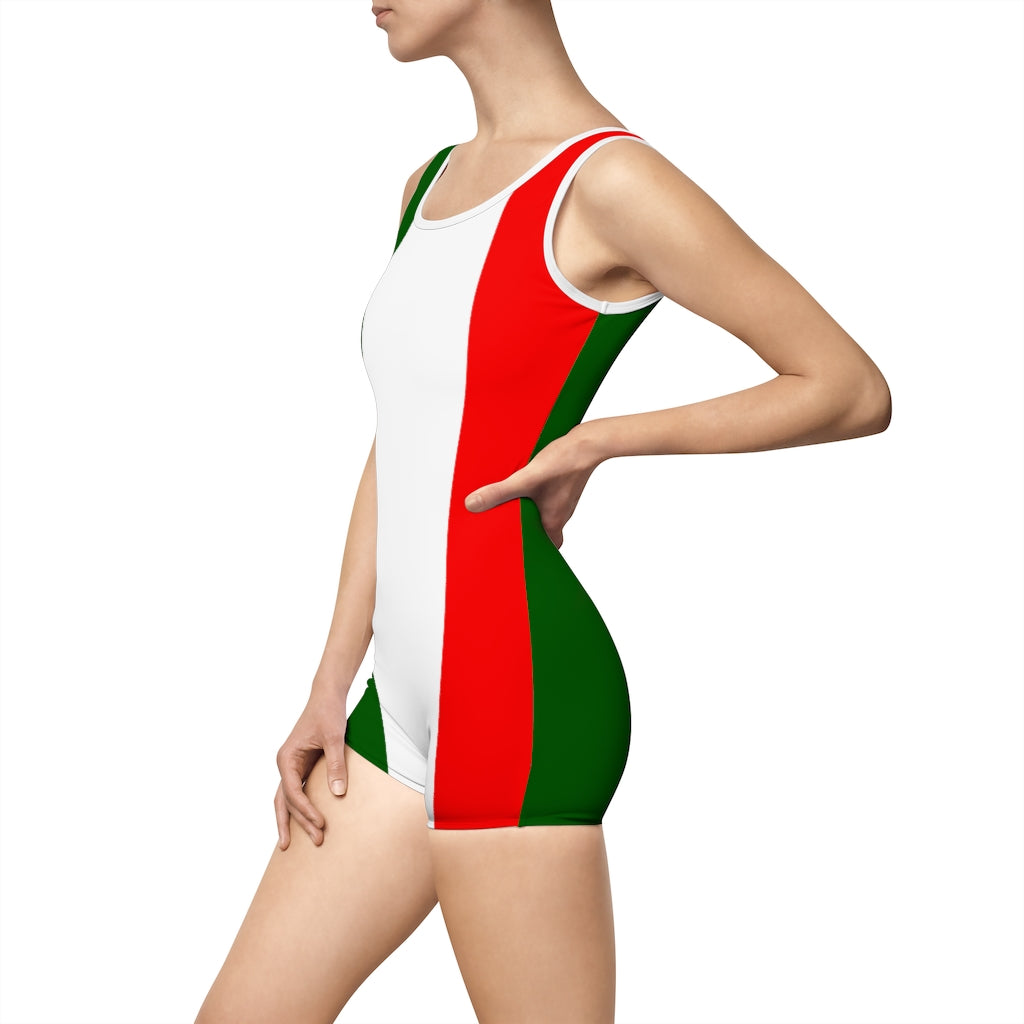 Flag Of Italy - Bandiera d'Italia Women's Vintage Swimsuit TeeSpect