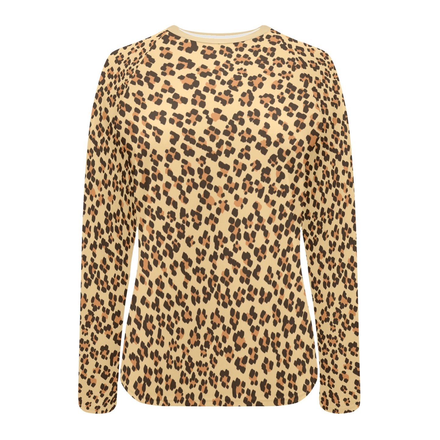 Camiseta de baño de manga larga para mujer Leopard On