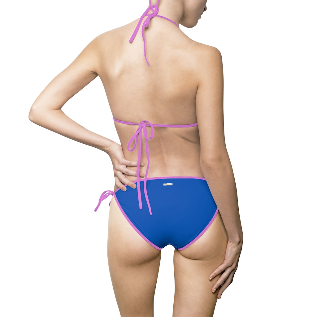 Simply Cobalt Blue Women's Bikini Swimsuit TeeSpect