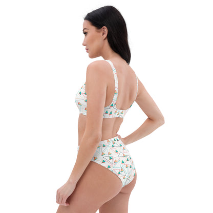 Bikini Triangle Taille Haute Recyclé Confit - Plusieurs Couleurs