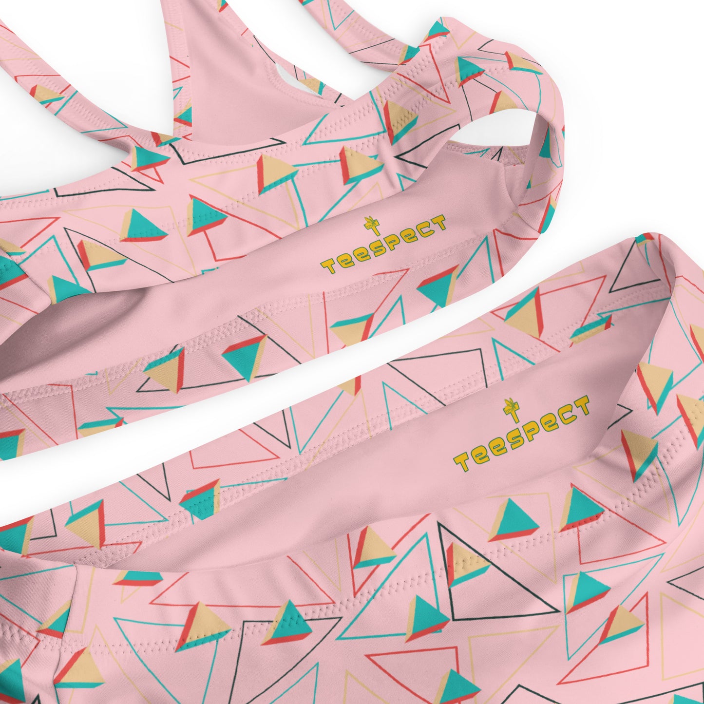 Bikini Talle Alto Triangular Escarchado Reciclado - Múltiples Colores