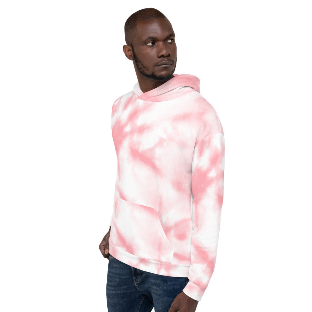 Pink Tie Dye Unisex Hoodie TeeSpect