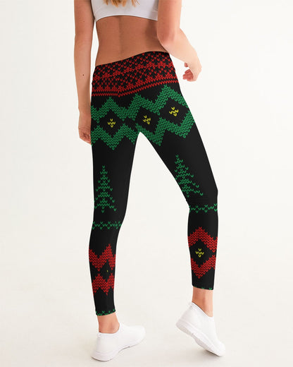 Christmas Merry Sweatshirt (Sweater) Black Women's Yoga Pants TeeSpect