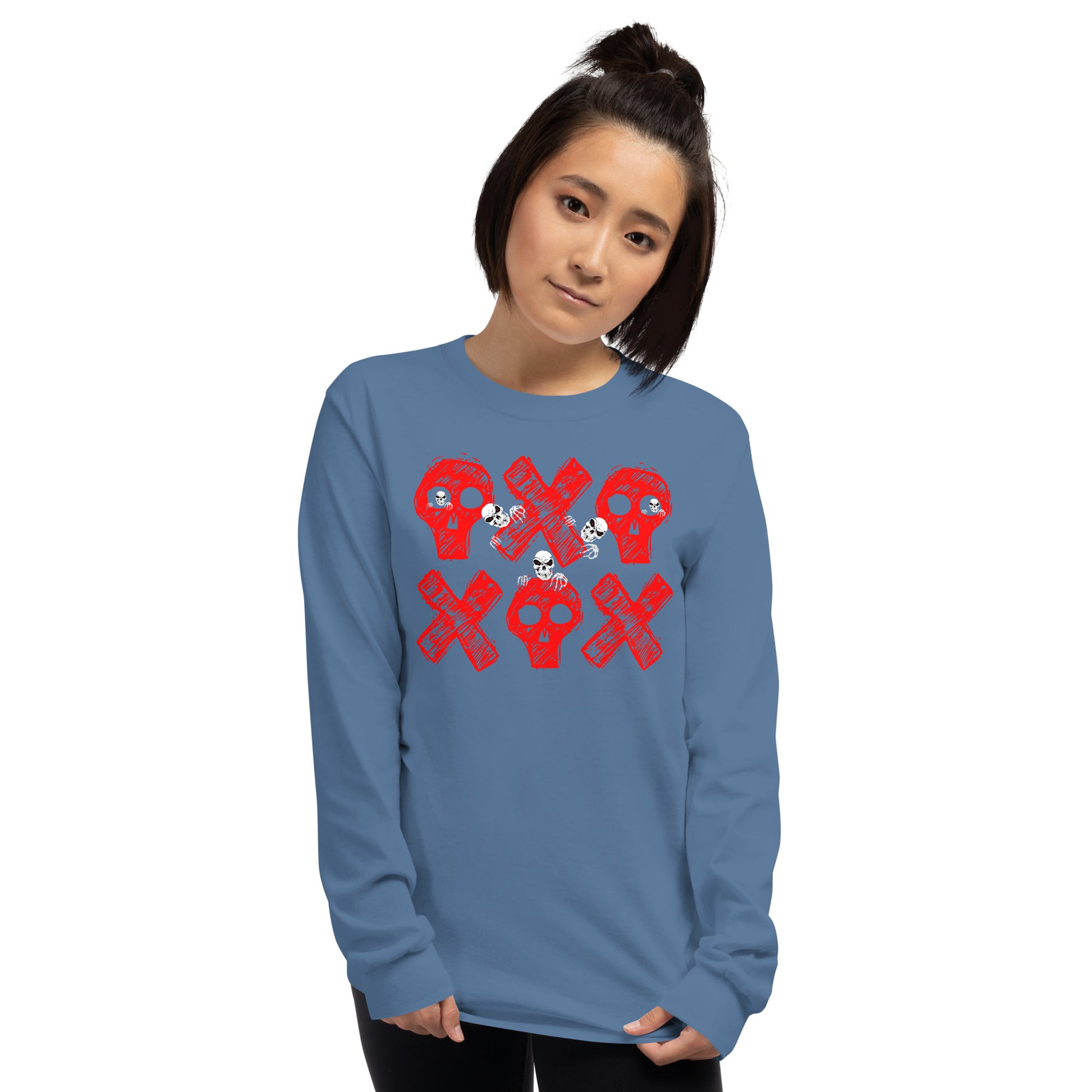 Spooky Show Peek-A-Boo Halloween Ghouls Men's Long Sleeve T-Shirt TeeSpect