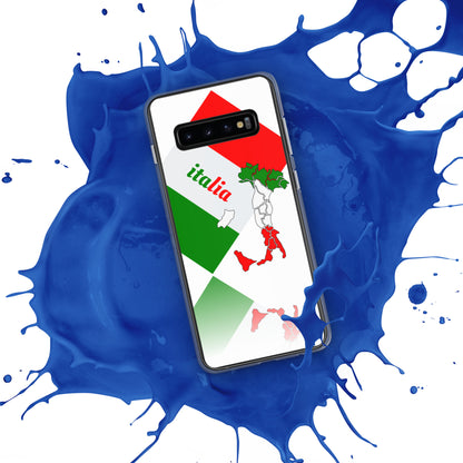 Coque Samsung Galaxy Italia élégante - drapeau et carte de l'Italie