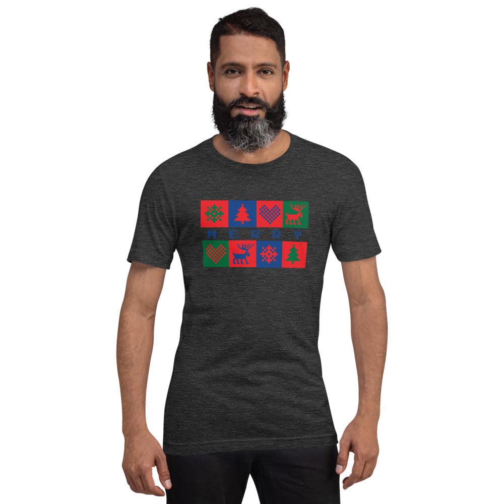 Merry Box Unisex Staple Short-Sleeve T-Shirt - Bella + Canvas 3001 TeeSpect