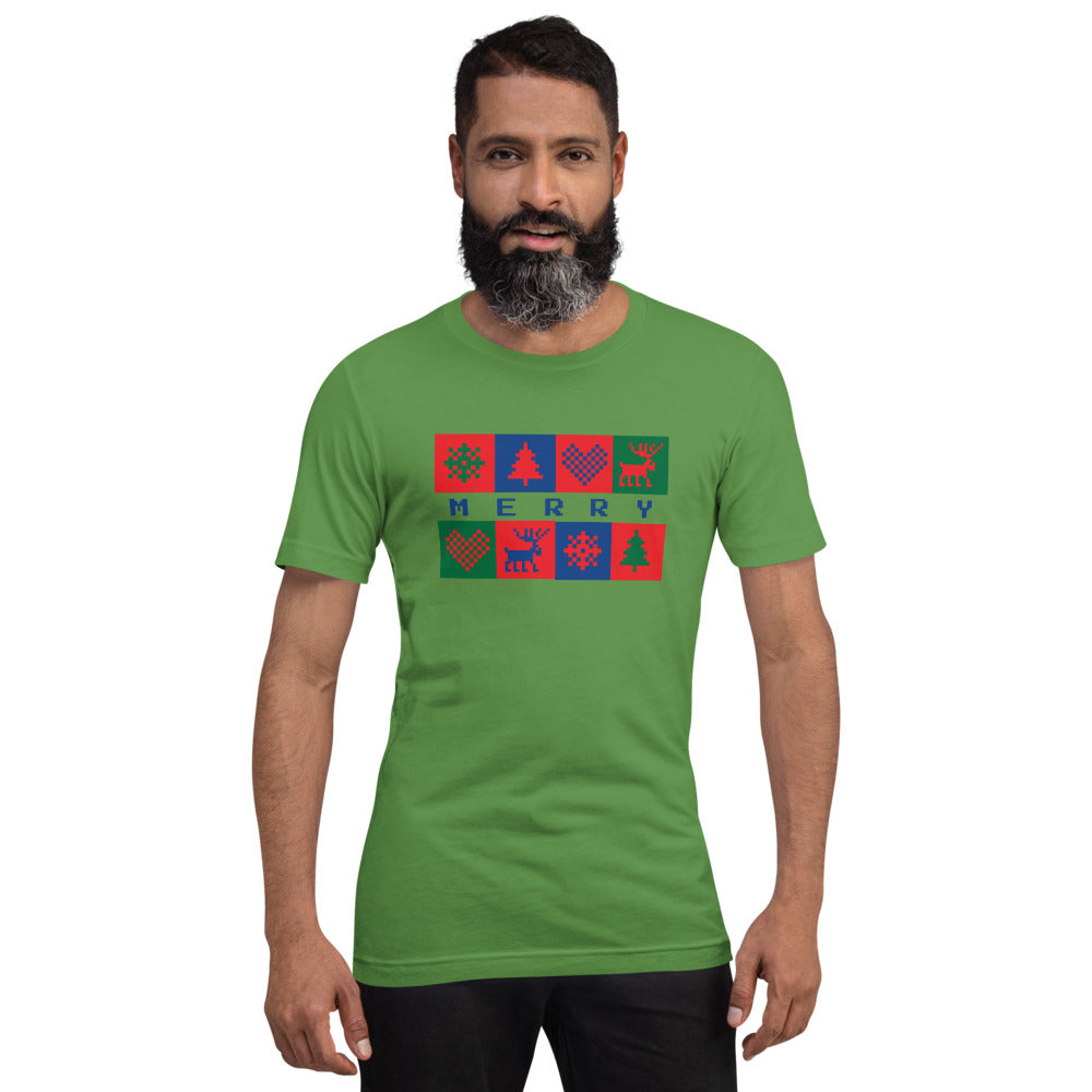 Merry Box Unisex Staple Short-Sleeve T-Shirt - Bella + Canvas 3001 TeeSpect